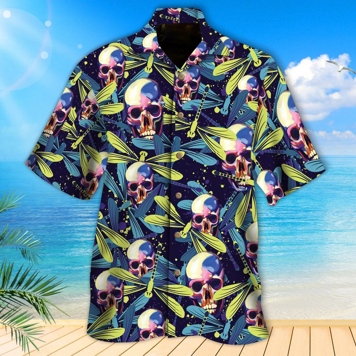 Skull Dragonfly Hawaii Shirt Unisex Adult Ha1798