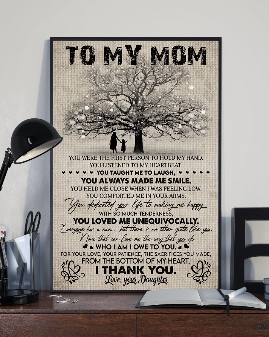 You Loved Me Unequivocally Canvas And Poster, Mother’s Day Greetings, Mother’s Day Gift From Daughter To Mom, Warm Home Decor Wall Art Visual Art