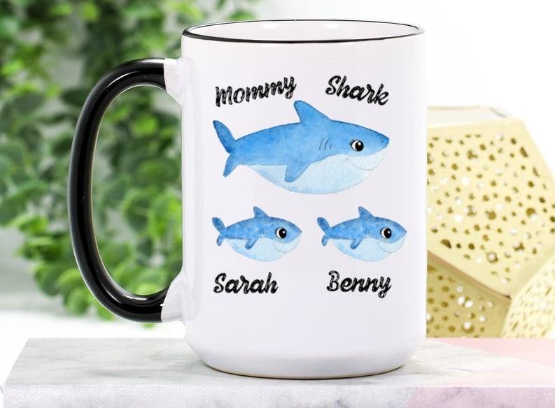 [Personalized Name] Mommy Shark  – Best Cute Gift, Gift Decor, Gift For Family – Coffee Mug