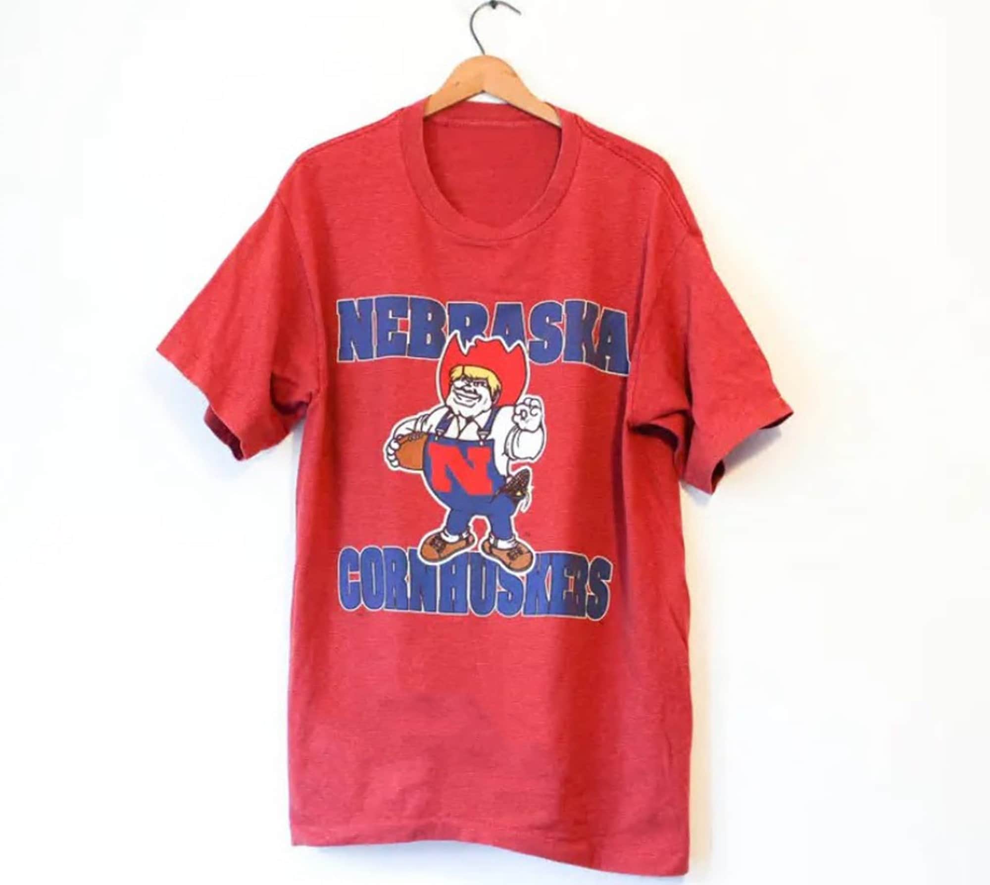Vintage University of Nebraska Cornhuskers Huskers T-Shirt , Nebraska Cornhuskers Shirt, Nebraska Cornhuskers Sweater, Christmast Gifts