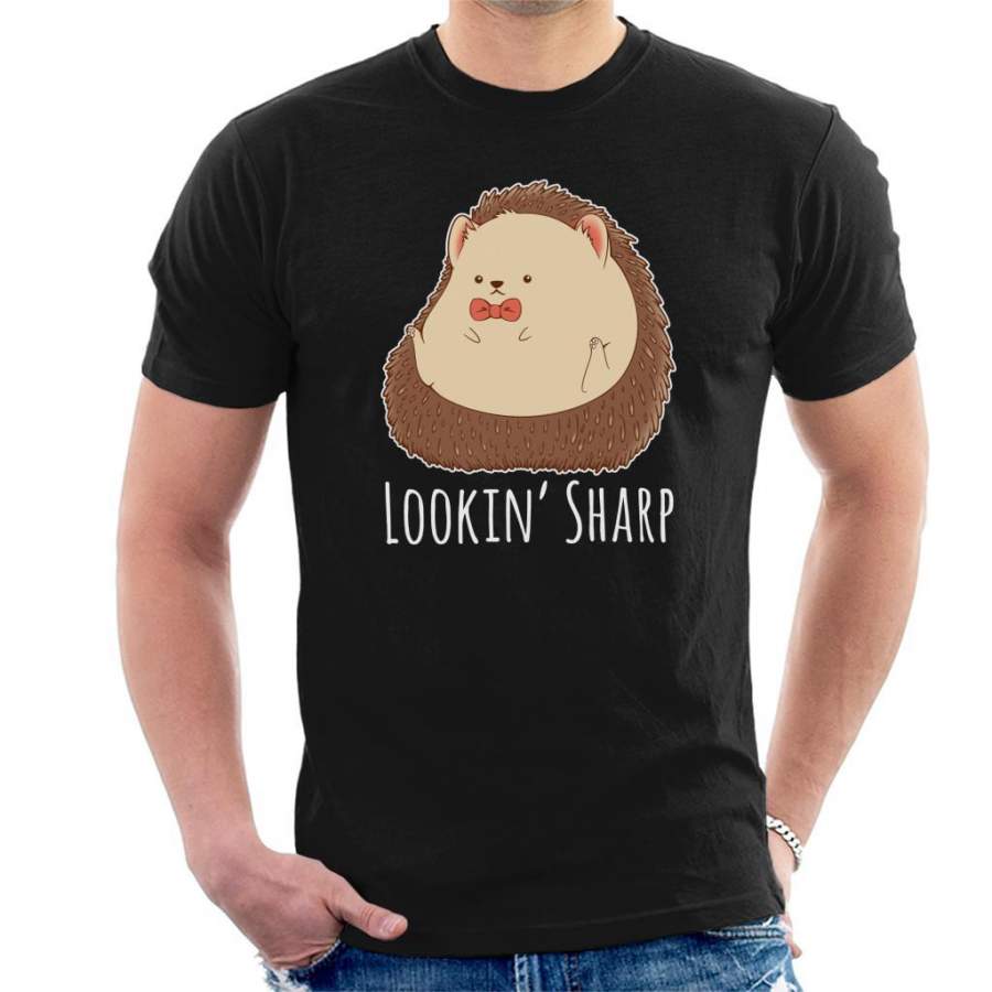 Hedgehog Looking Sharp Men’s T-Shirt