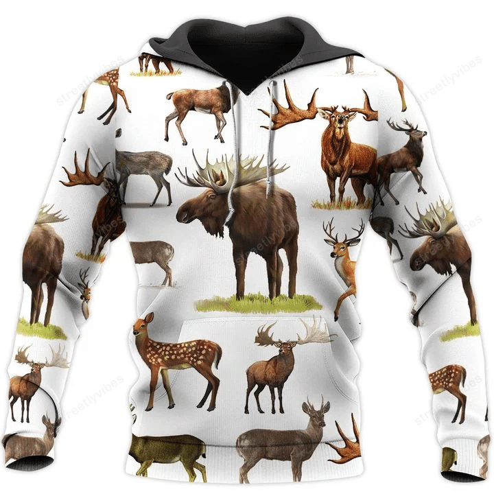 Animal Hunting 3D All Over Printed Hoodie