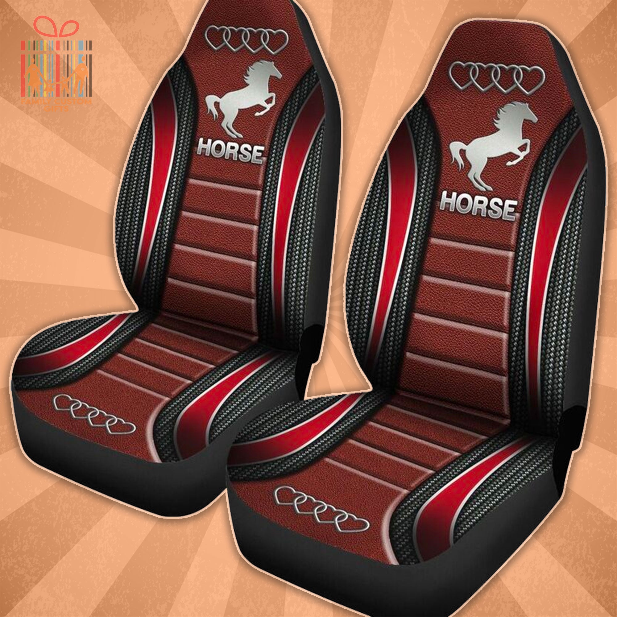 Custom Car Seat Cover Horse Leather Seat Covers For Cars Oralie Shop