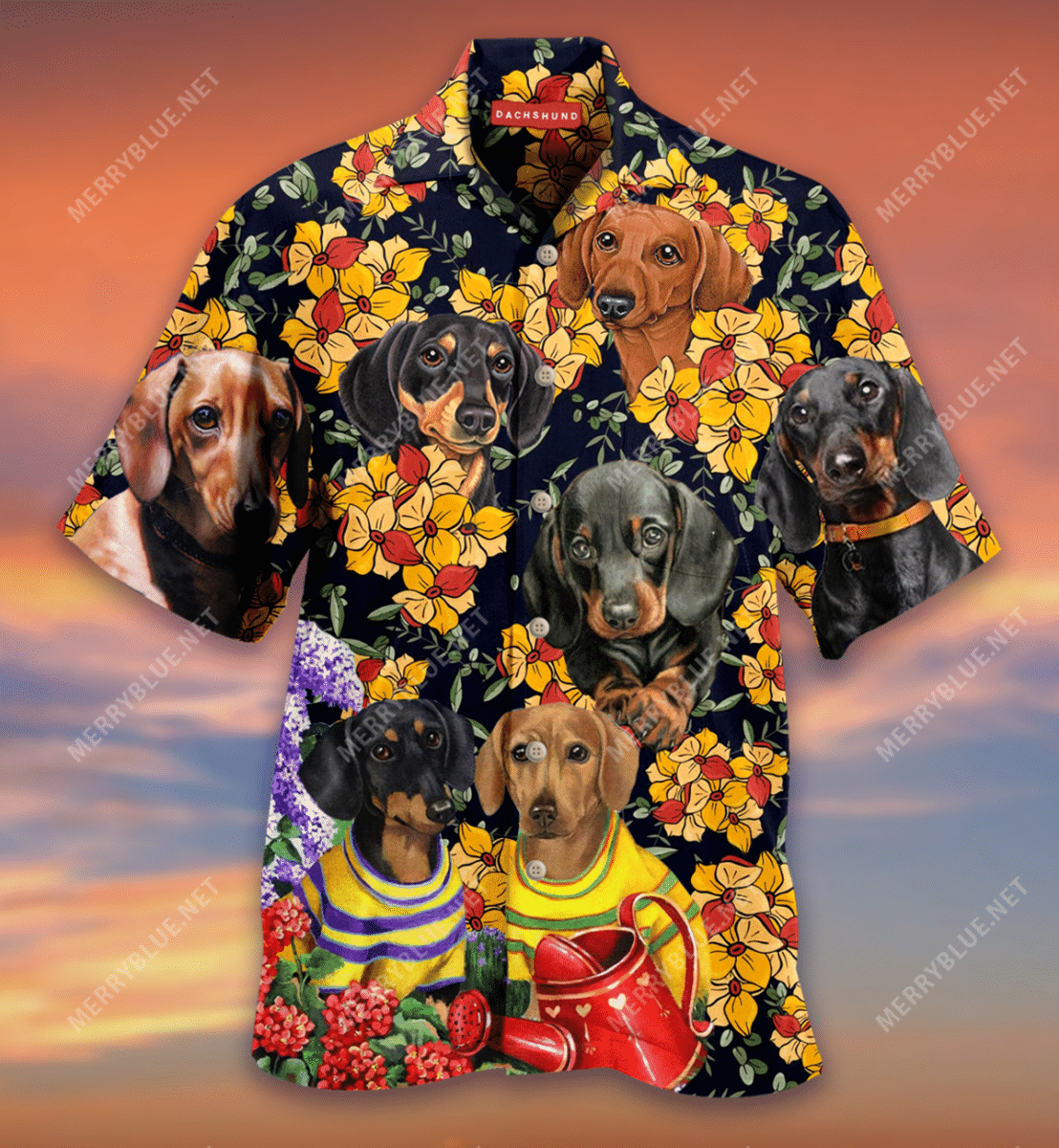 Dachshund And Flowers Hawaii Shirt Ha92331