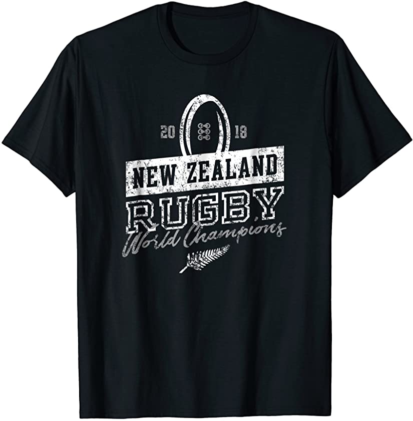 2018 New Zealand Rugby World Champions Vintage Tee