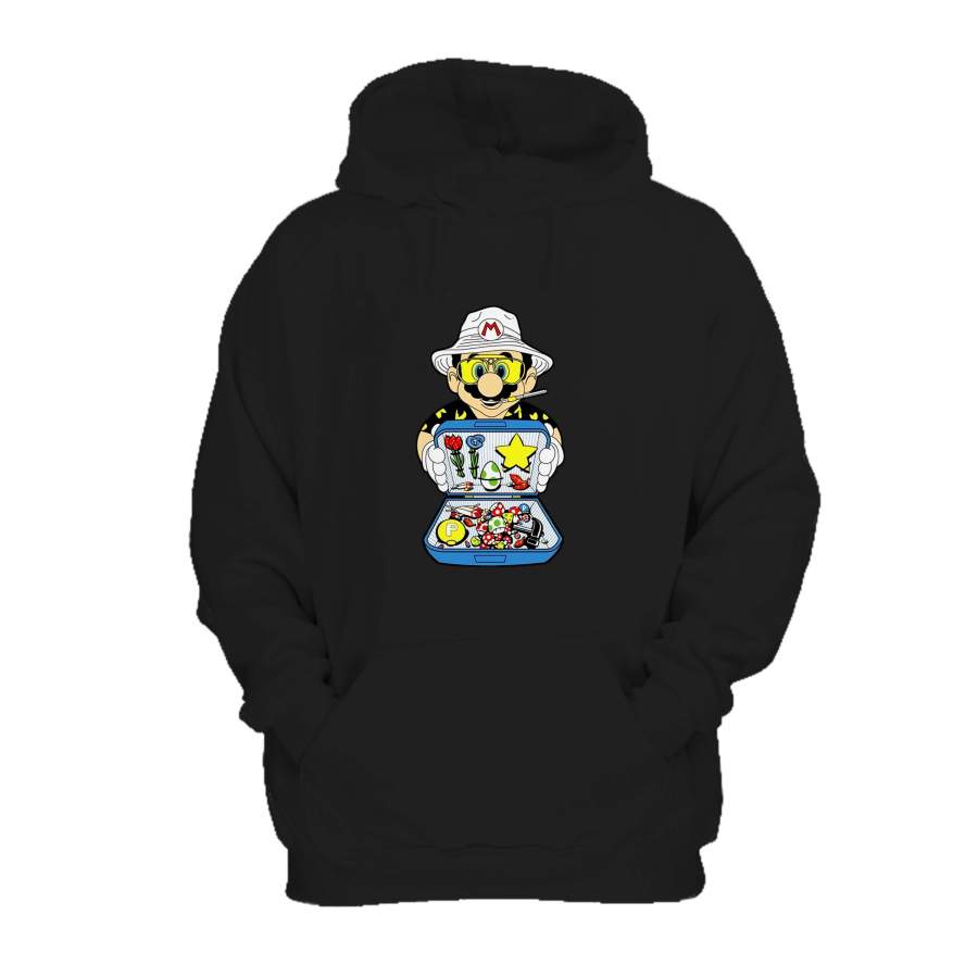 Super Mario Bros Fear And Loathing In Las Vegas Movie Italian Dad Of Birthday Girl Hoodie