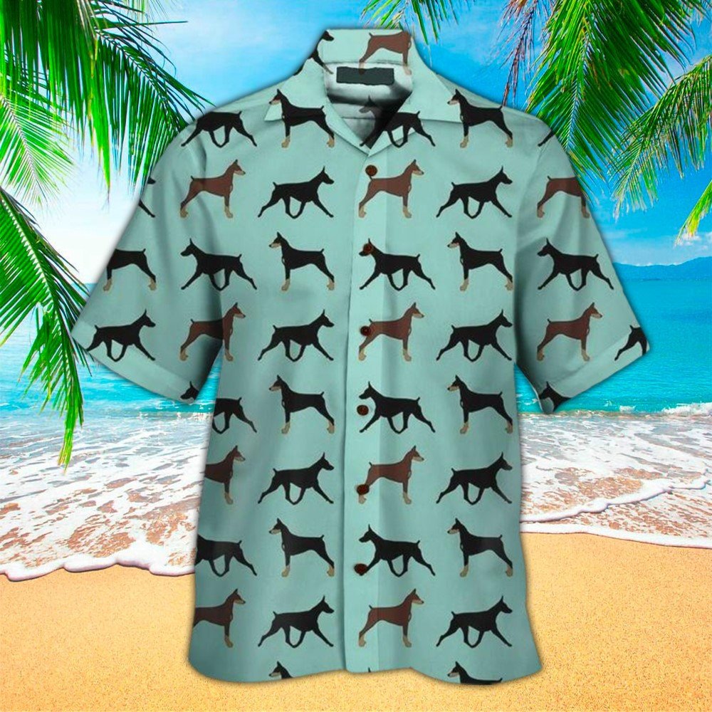 Doberman Hawaii Perfect Gift Ideas For Lover Shirt Aloha Ha3000