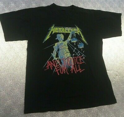 Vintage 1994 Metallica Shirt And Justice For All – Double Sided 23×30 2955