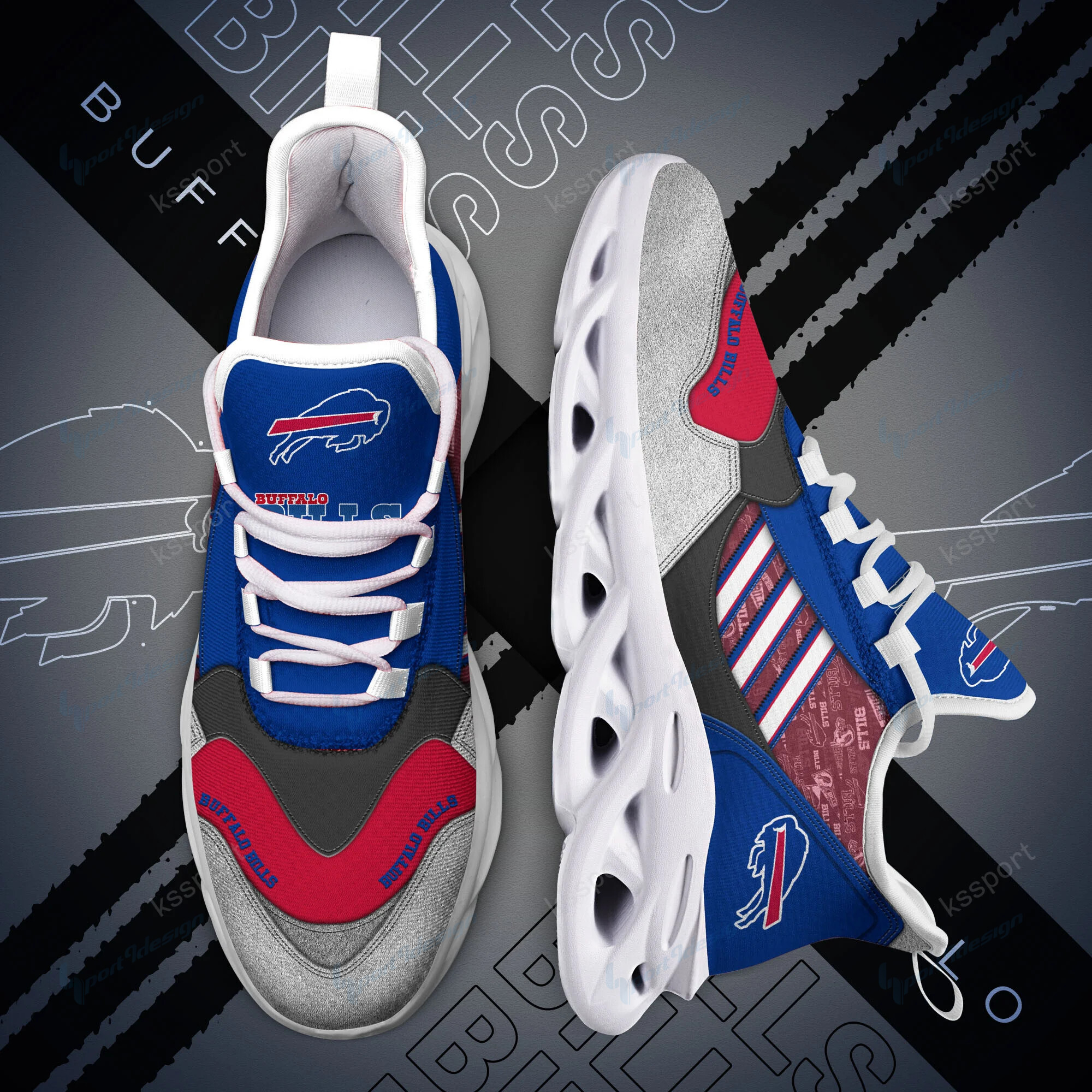 Buffalo Bills Yezy Running Sneakers Bg749