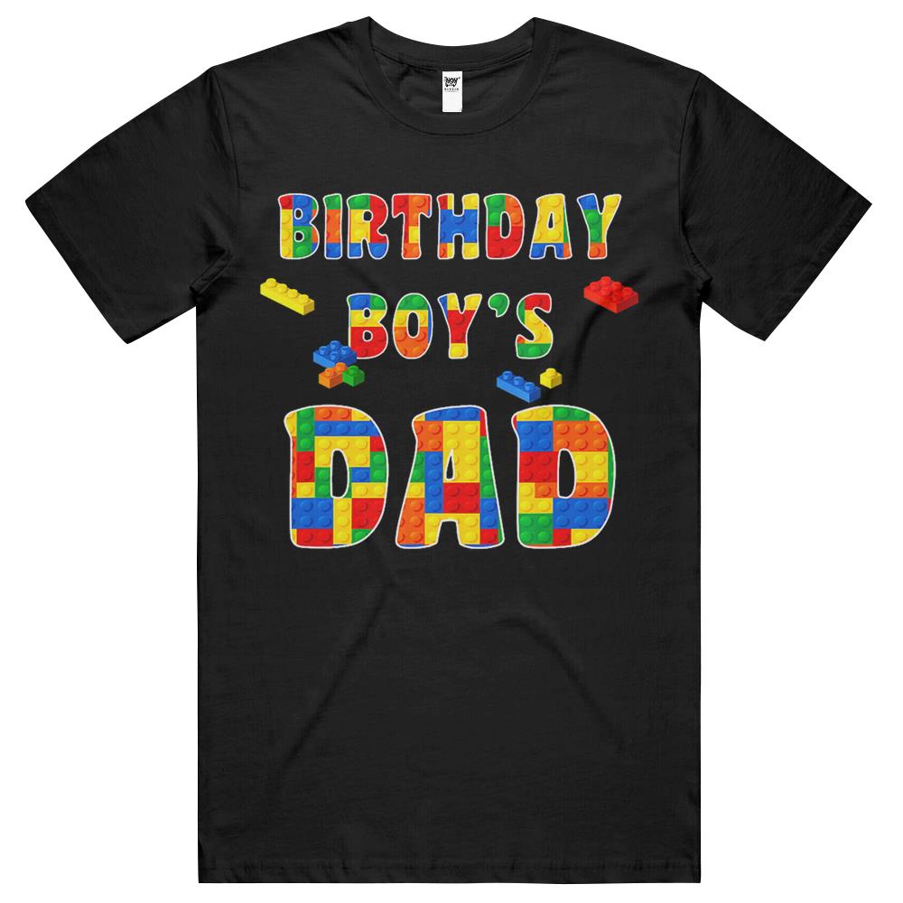 Building Block Dad Of Birthday Boy T Shirts