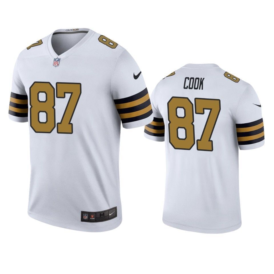 New Orleans Saints Jared Cook Color Rush Legend White Jersey Mens