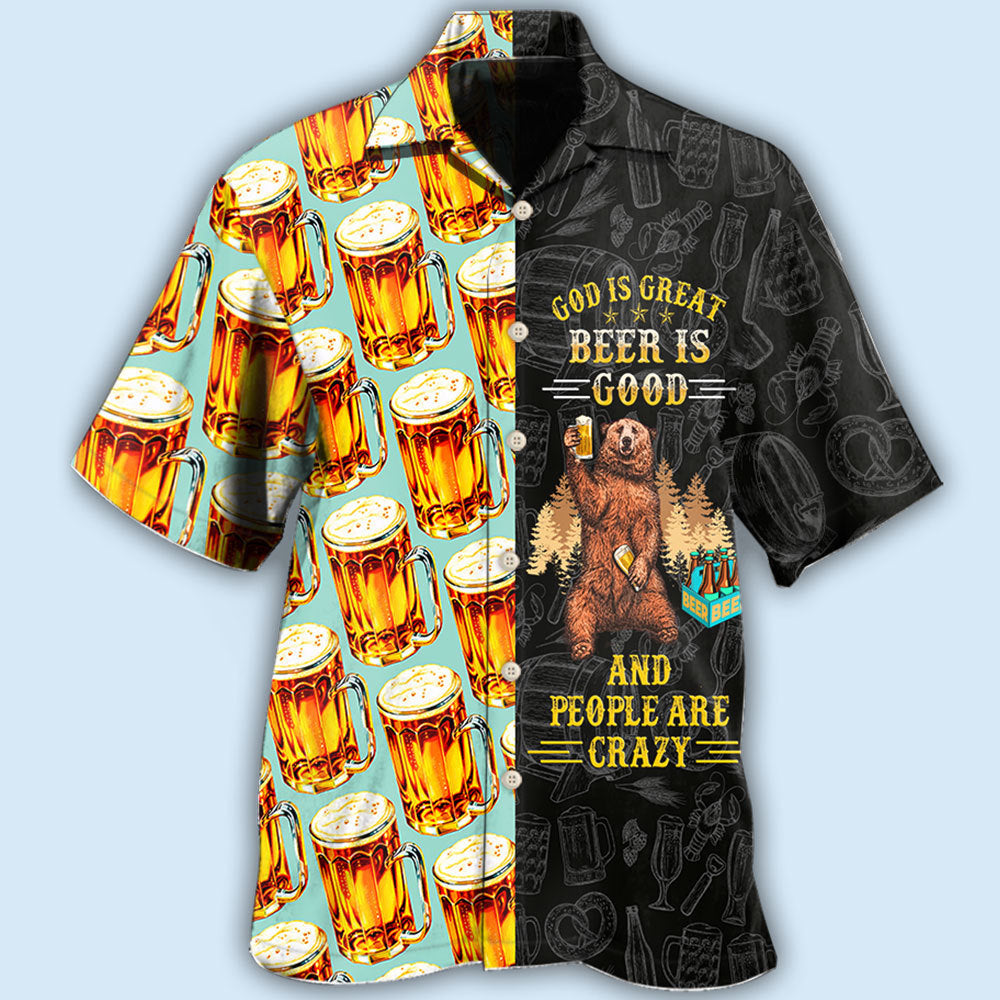 God Is Great Beer Good Hawaii Shirt Ha104280