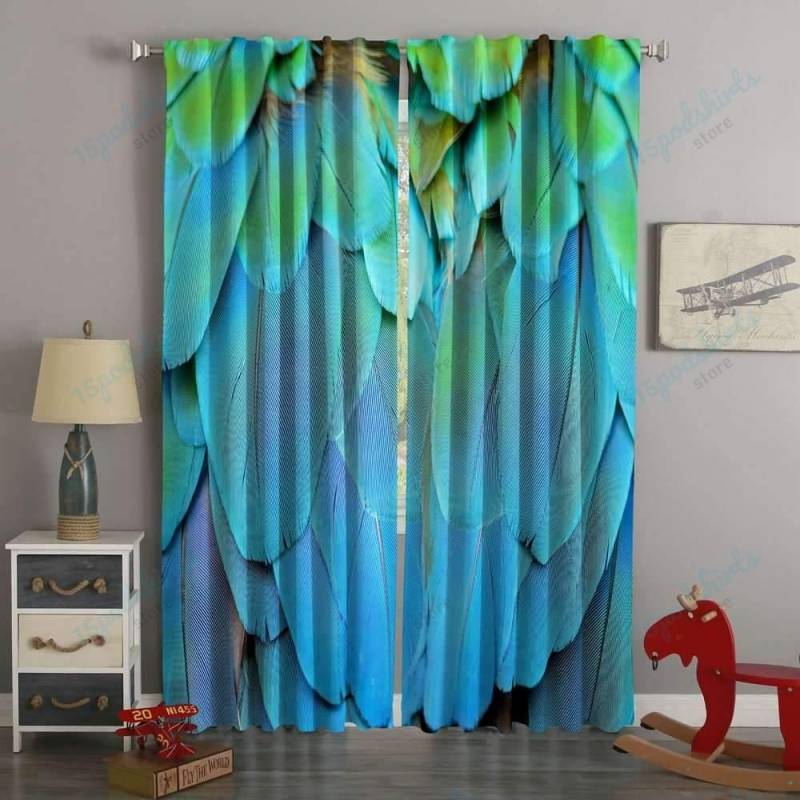 3D Printed R Feathers Style Custom Living Room Curtains