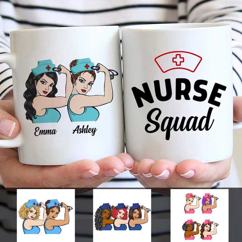 Strong Nurse Squad Personalized Mug