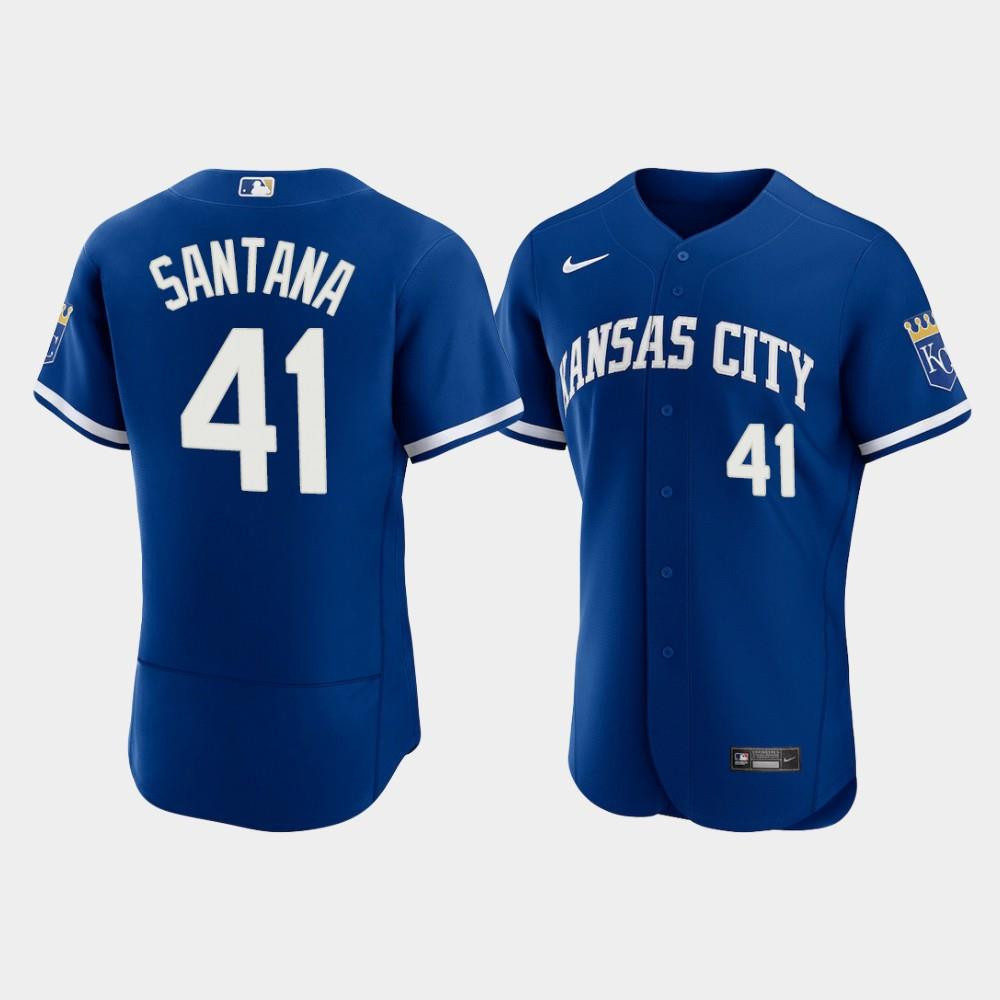 Carlos Santana 41 Kansas City Royals Men’s 2022-23 Alternate Jersey – Royal Jersey