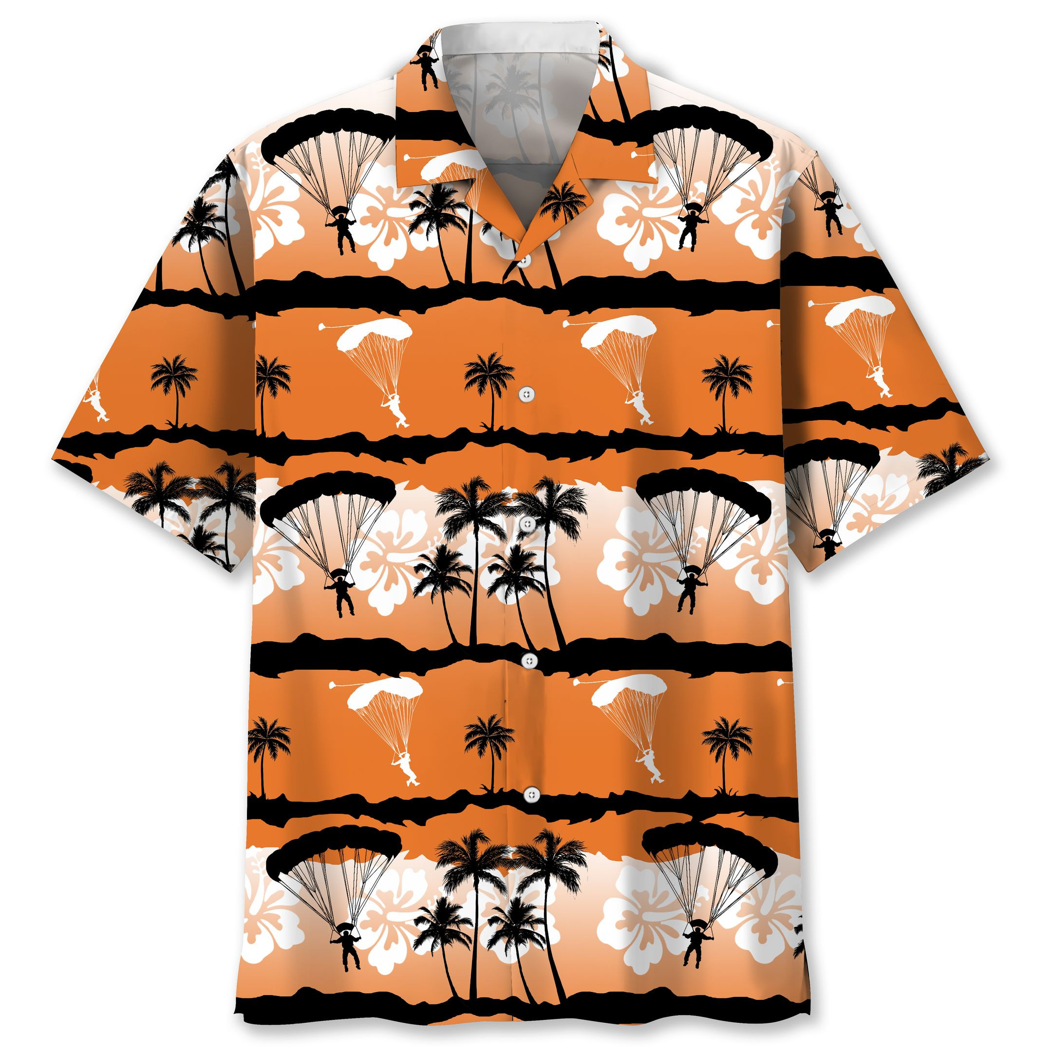 Skydiving Sunset Hawaiian Shirt Ha57668