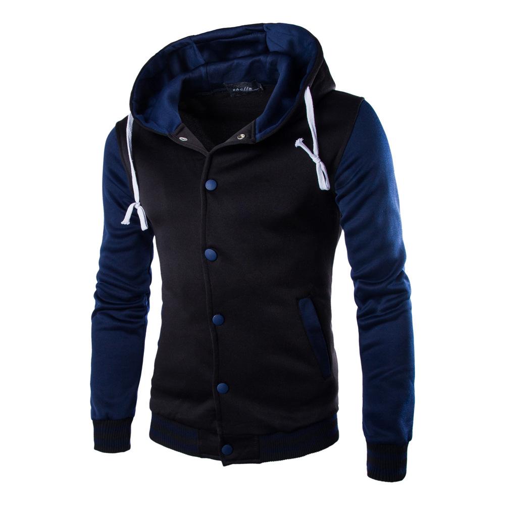 Solid Color Button Hoodies – Multiple Colour Black Grey Hoodie