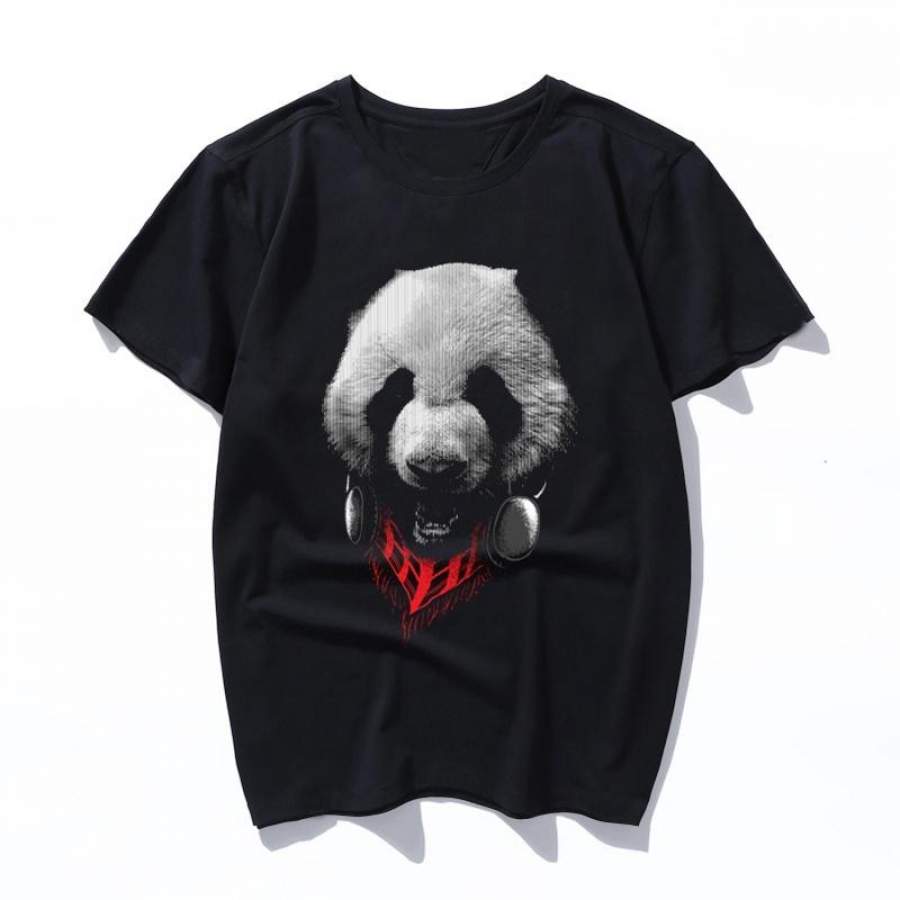 panda stylish Korean Kpop Tops Female T-shirt Ulzzang Streetwear 80s Funny Shirt 90s Vintage Printed Tshirt Women men