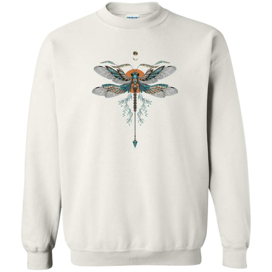 AGR Dragon Fly Tattoo Crewneck Pullover Sweatshirt