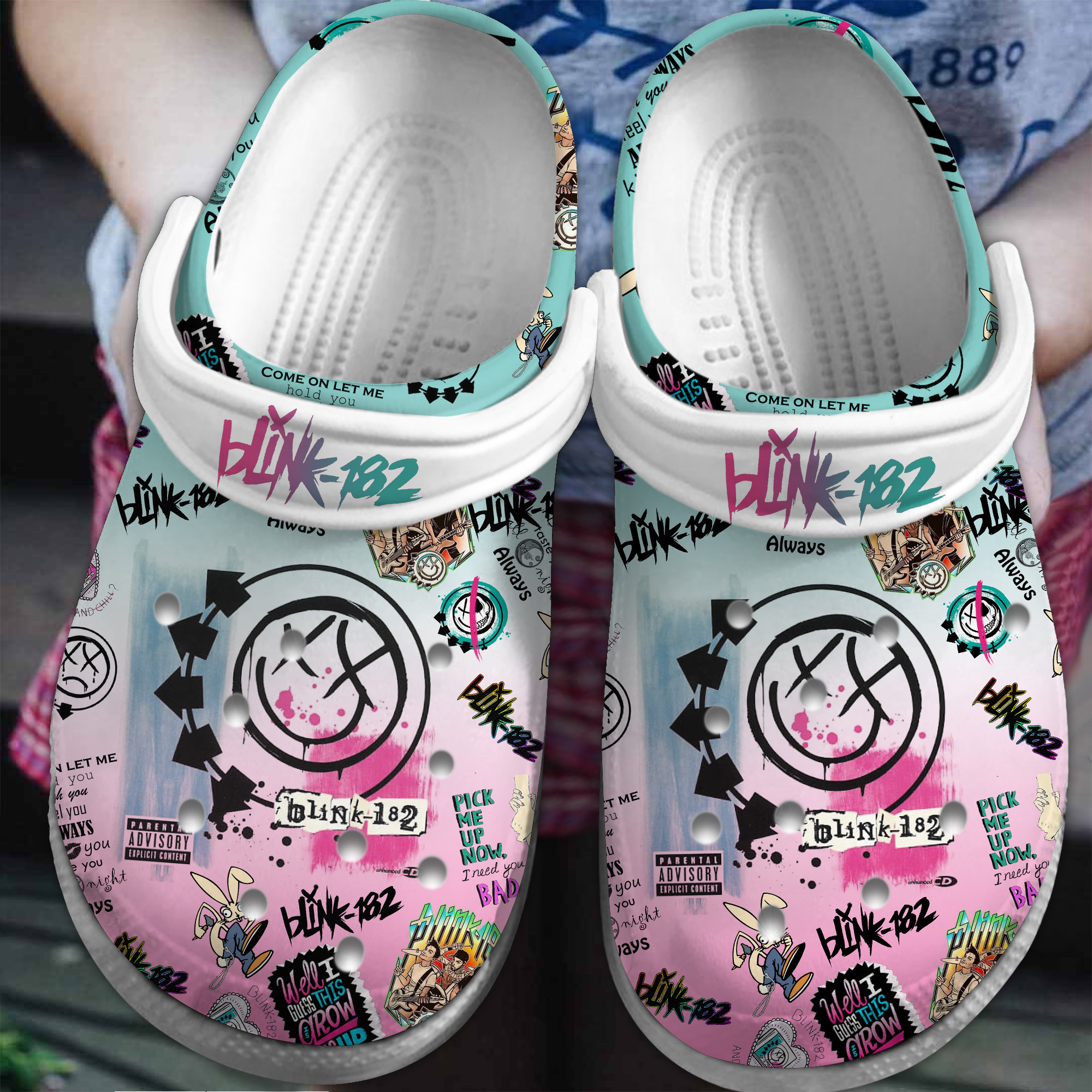 Blink-182 Crocss Clogs For Men Women And Kid Ph2Fsllo