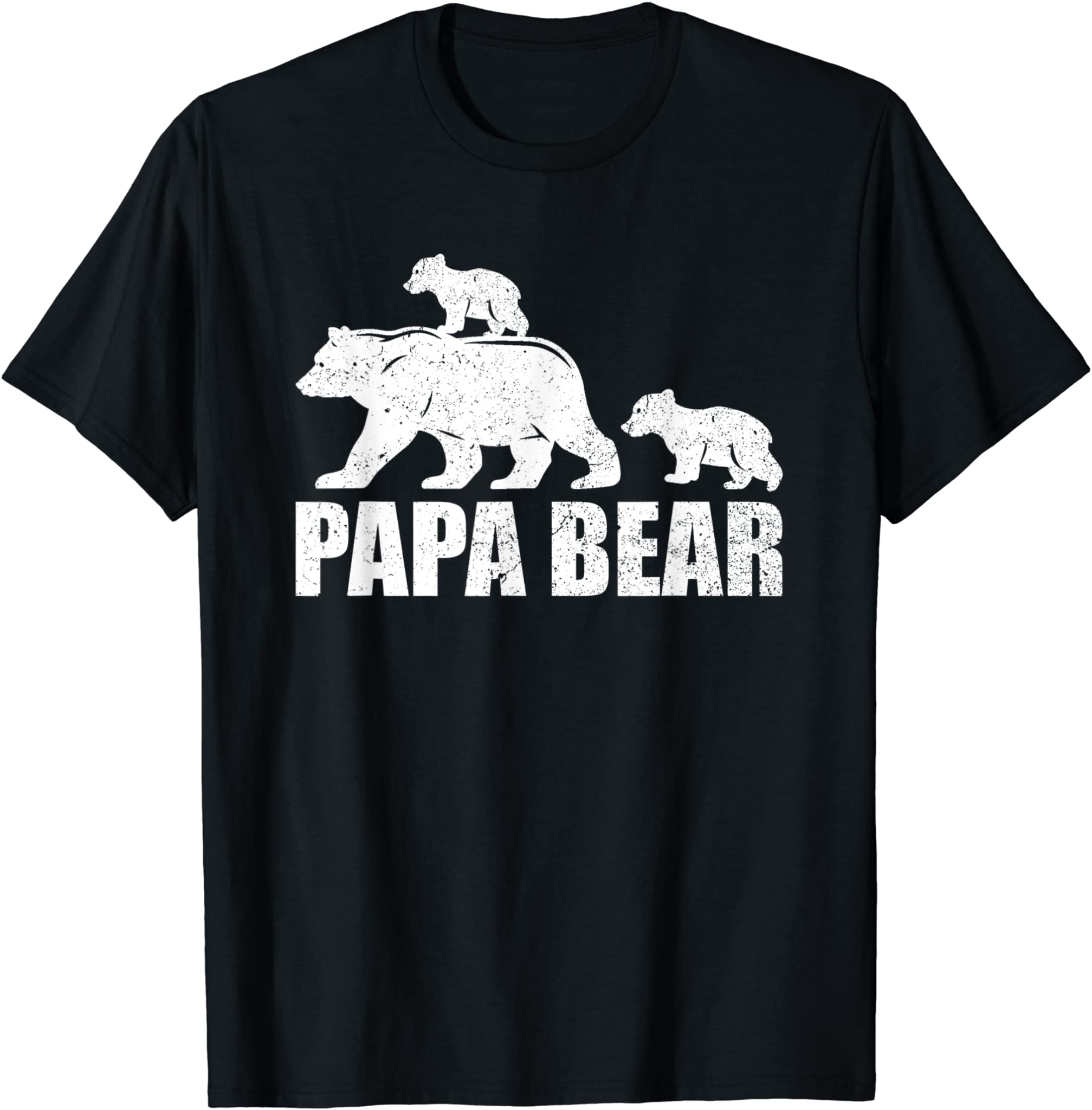 Papa Bear Two Cubs Shirt Daddy Bear Twin TShirt Papa 2 Kids