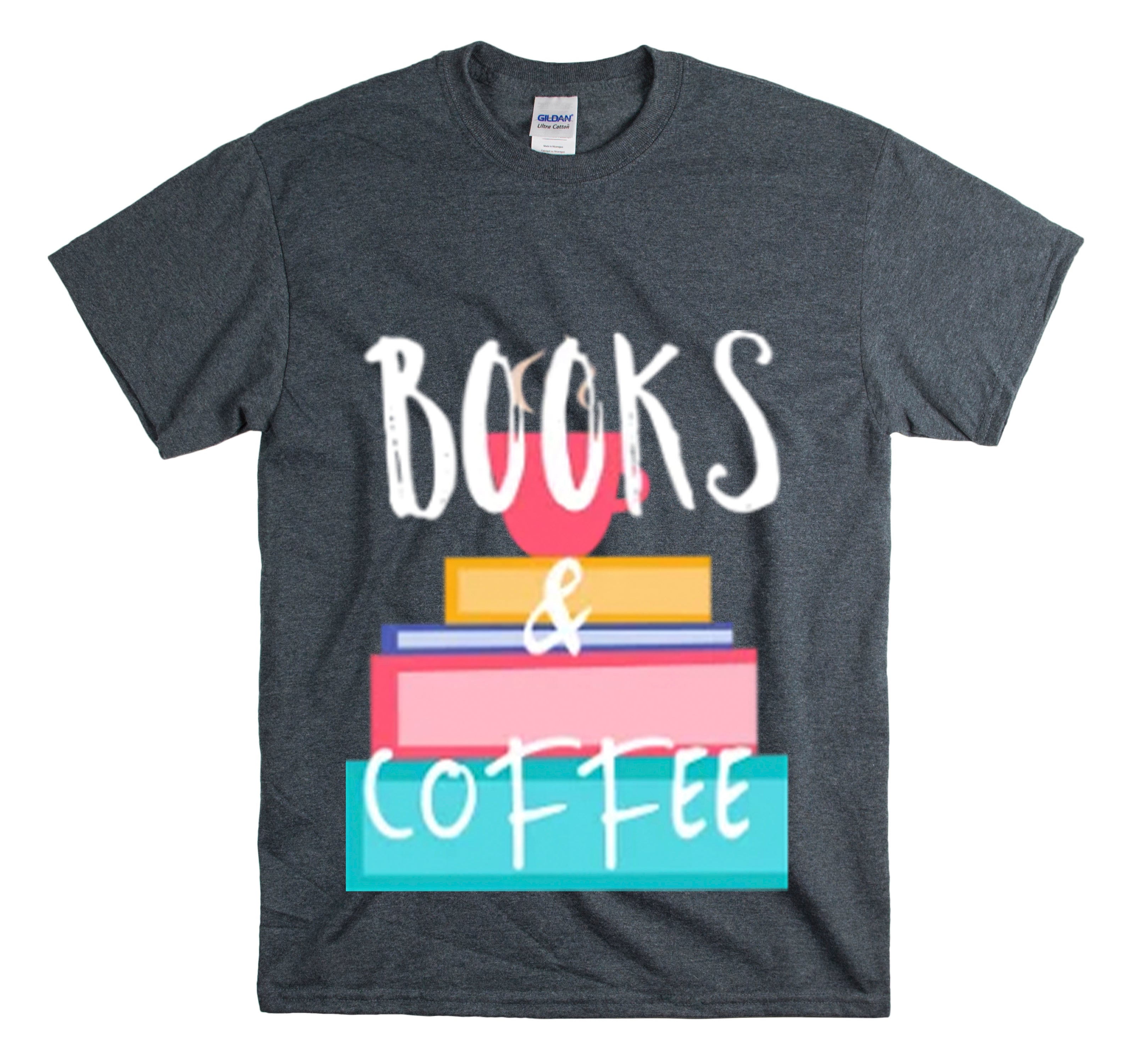 Shirt Funny Books And Coffee Literature Bookish Reading Bookworm T-Shirt Unisex Heavy Cotton Tee