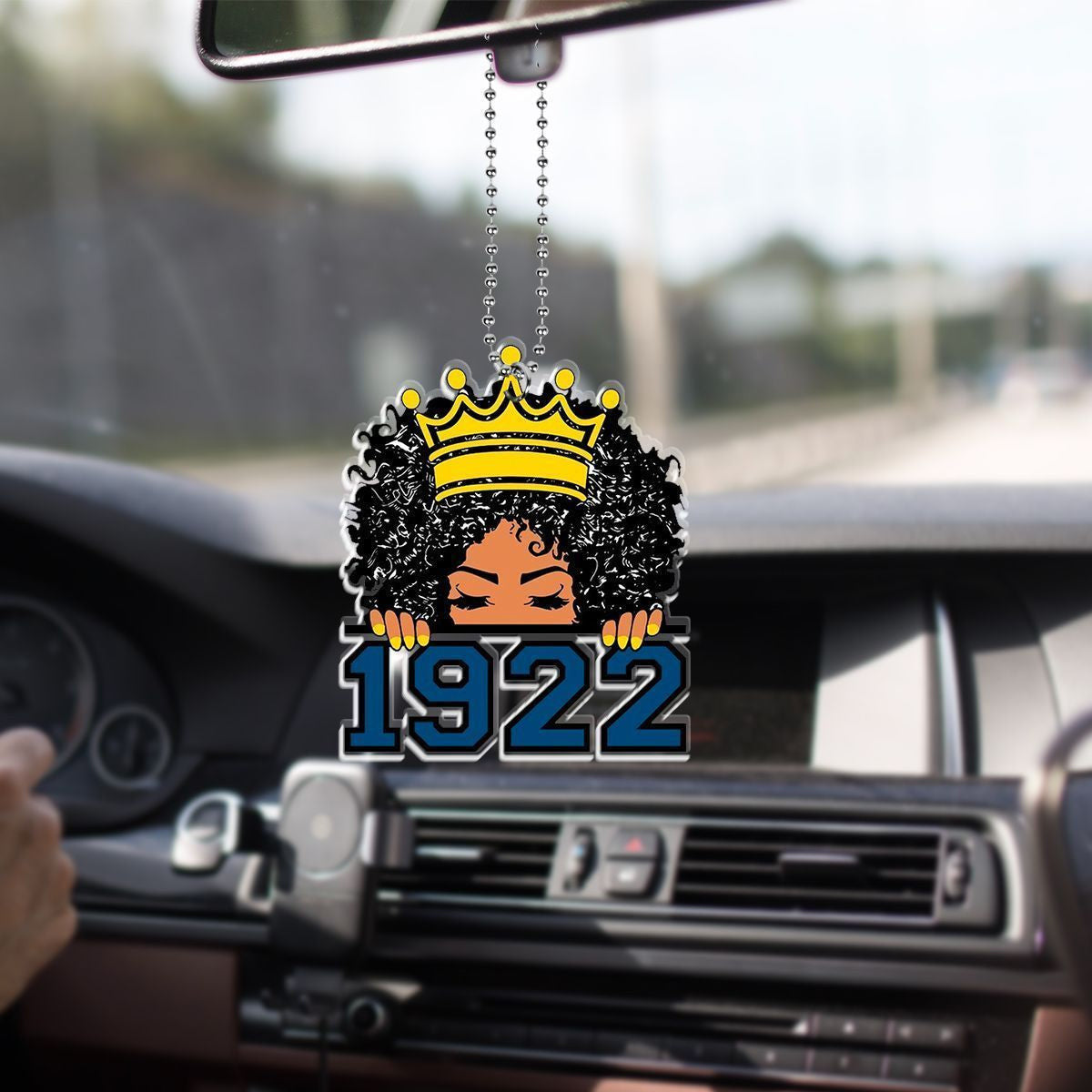 Sorority Ornament – Sigma Gamma Rho Girl Crown Car Hanging Ornament