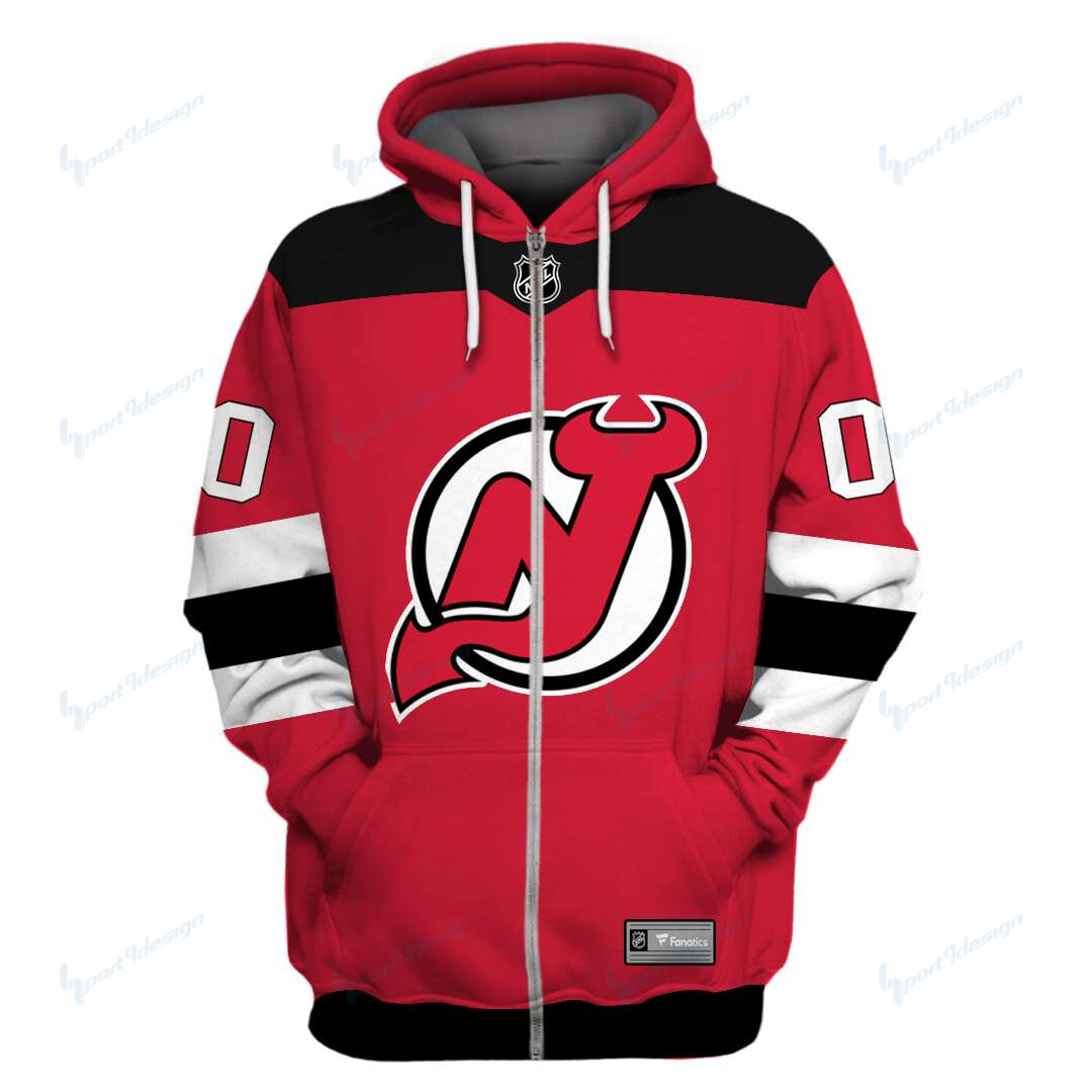 New Jersey Devils Limited Edition All Over Print Hoodie Sweatshirt Zip Hoodie T Shirt Unisex 851