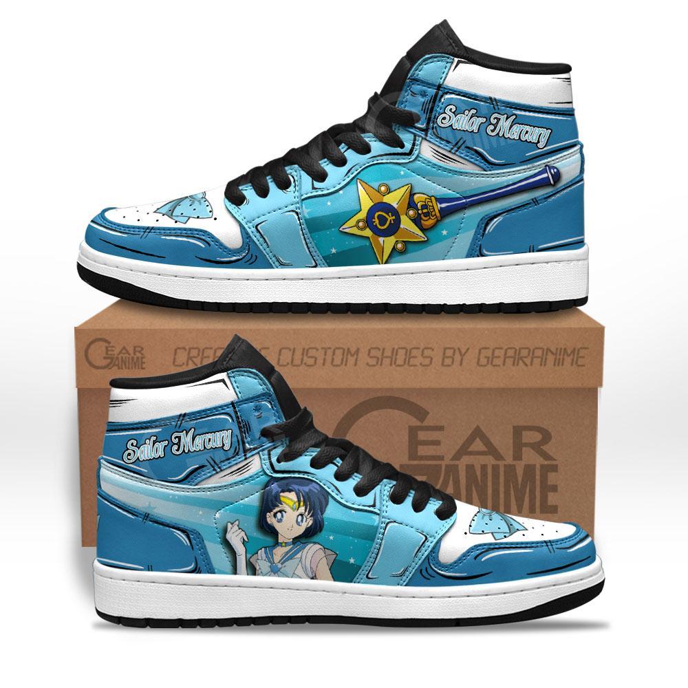 Sailor Mercury Sneakers Custom Anime Sailor Moon Shoes