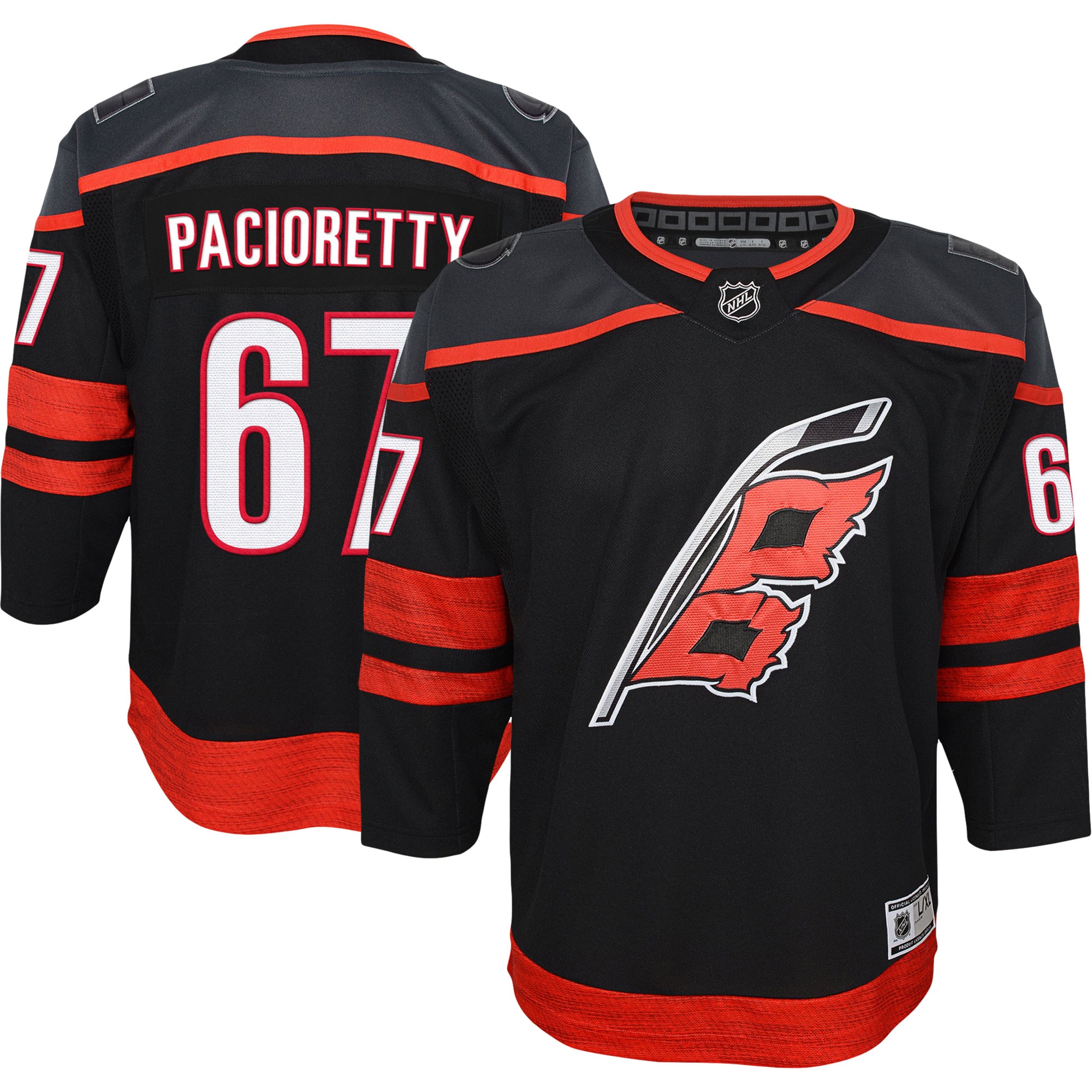 Max Pacioretty Carolina Hurricanes Youth 2022/23 Home Premier Player Jersey – Black