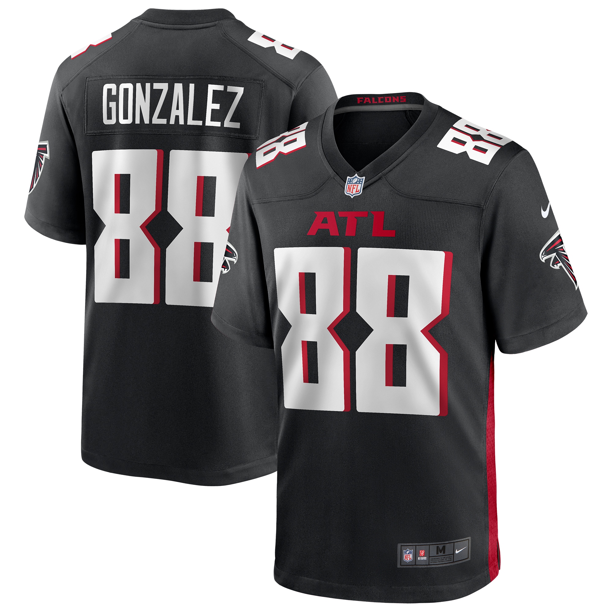 Tony Gonzalez Atlanta Falcons Game Retired Player Jersey – Black