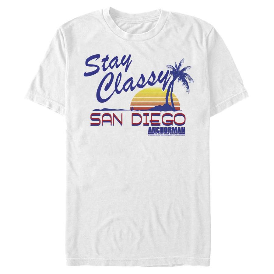 Anchorman Men’s Stay Classy San Diego  T Shirt