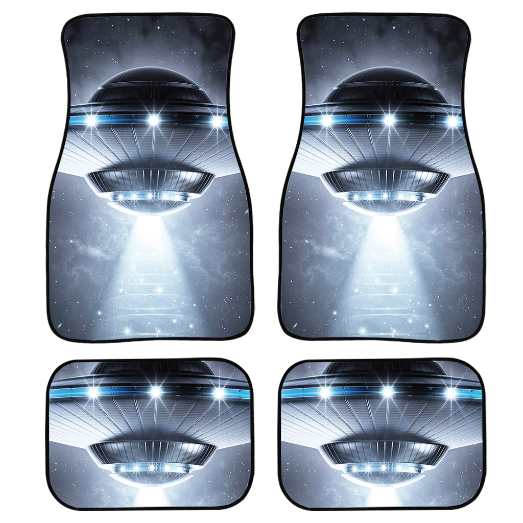 Dark Night Ufo Print Front And Back Car Floor Mats, Front Car Mat