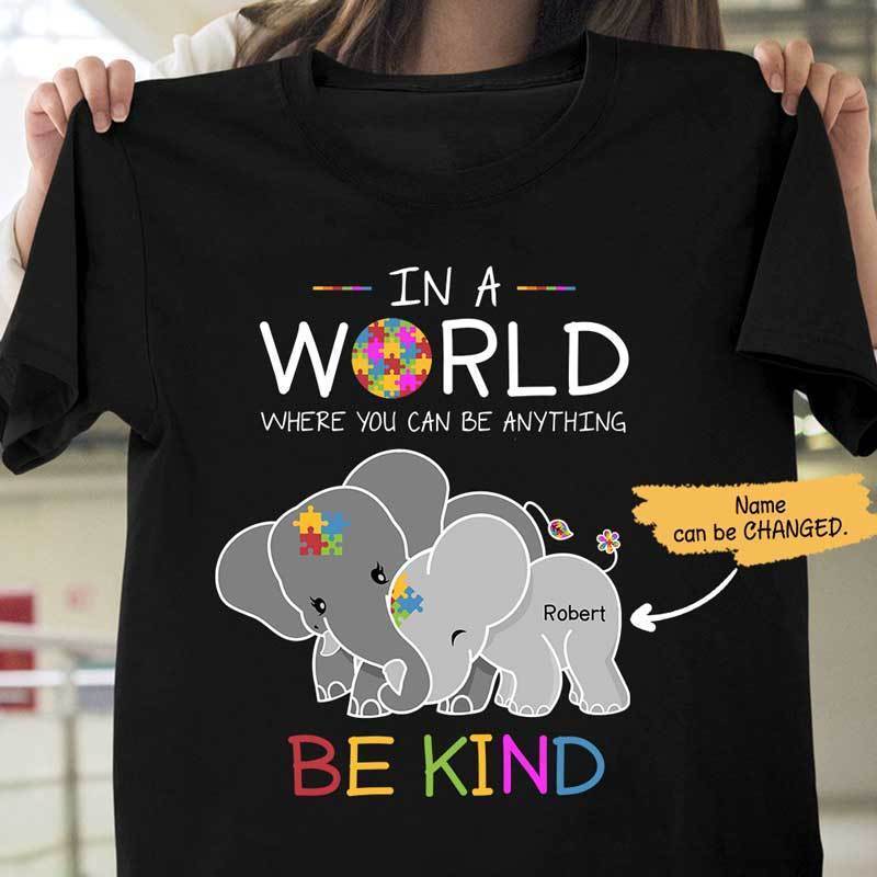 Autism Elephant Personalized Unisex T-Shirt Hoodie S-5Xl