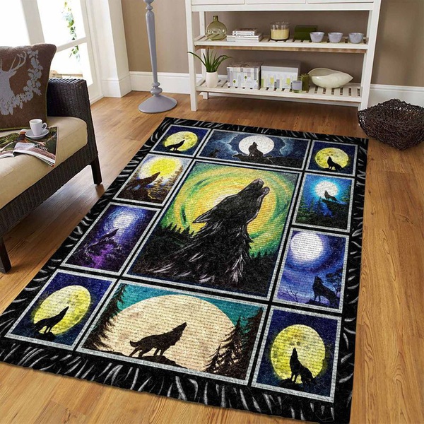 Wolf 23 Area Rug Living Room Rug Home Decor Floor Decor VH3