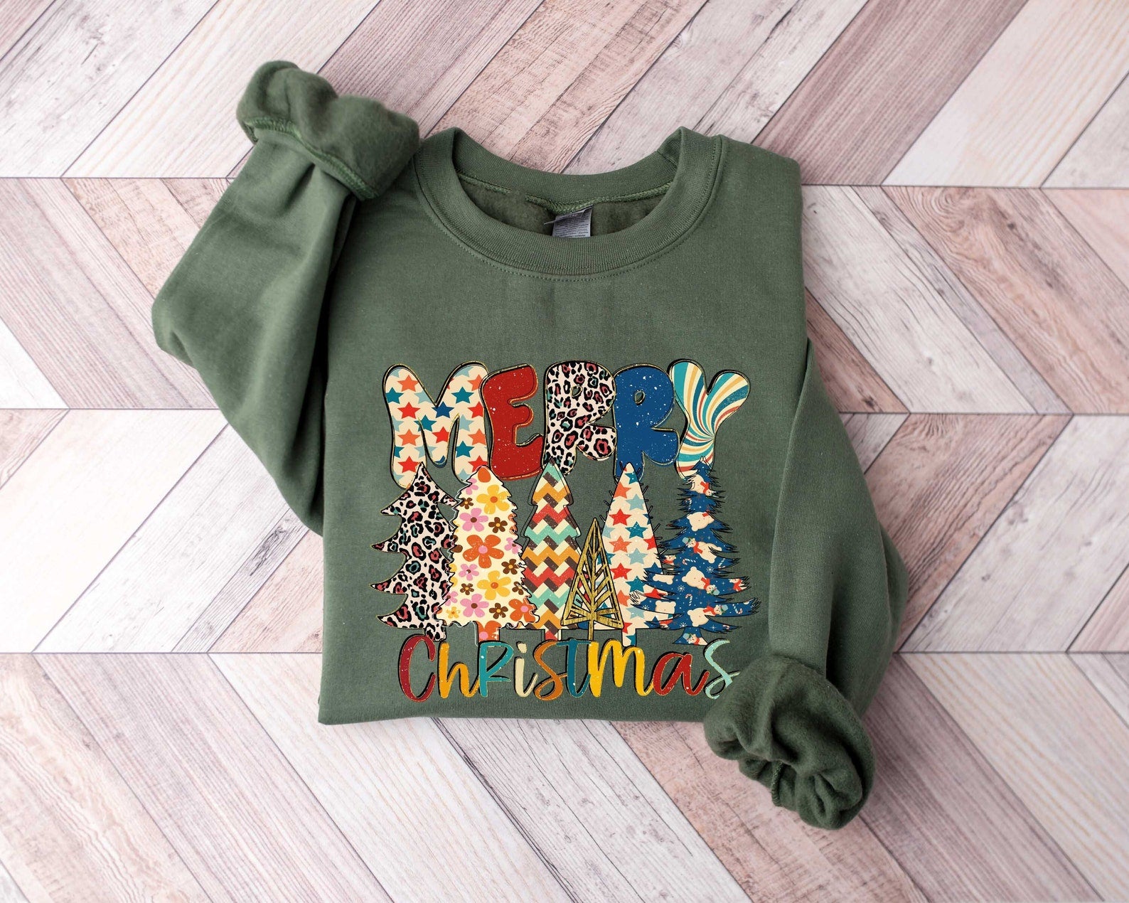 Christmas Sweatshirt 2D Crewneck Sweatshirt All Over Print Sweatshirt For Women Sweatshirt For Men Sws5008