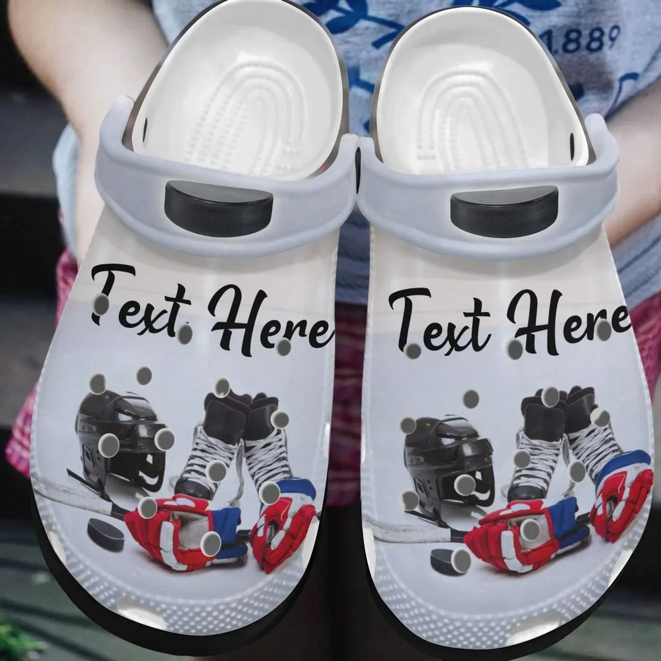 Hockey Personalized Clog Custom Crocs Comfortablefashion Style Comfortable For Women Men Kid Print 3D Hockey Is My Life