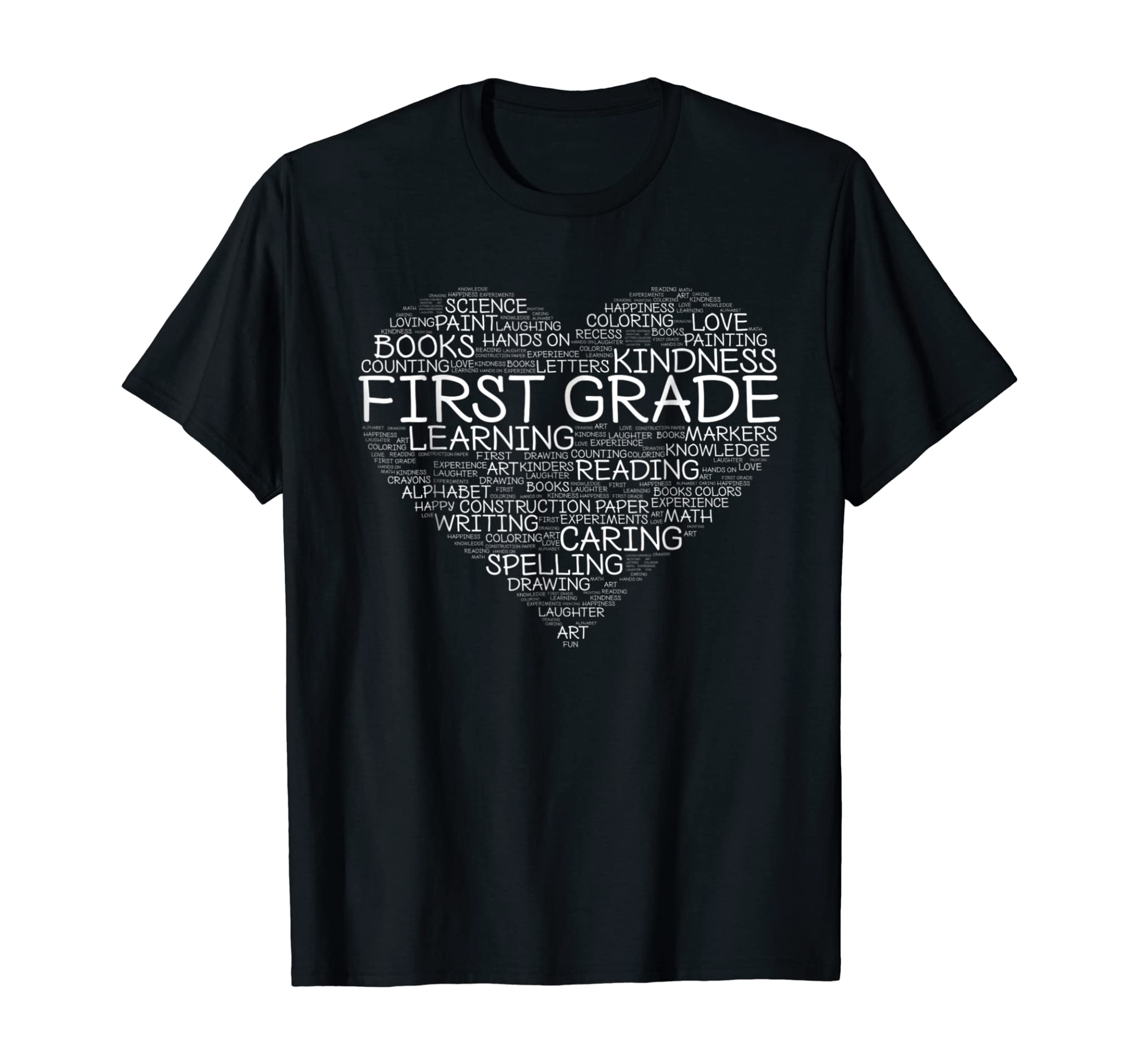 First Grade Teacher – Heart T-Shirt