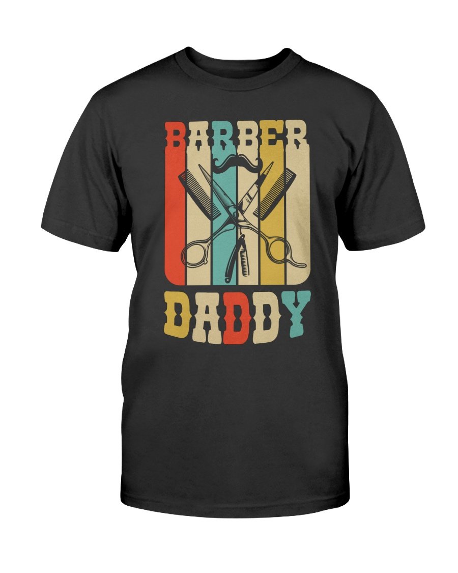 Barber Shirt, Best Gift For Father’s Day, Shirt For Dad, Barber Daddy Vintage Retro T-Shirt