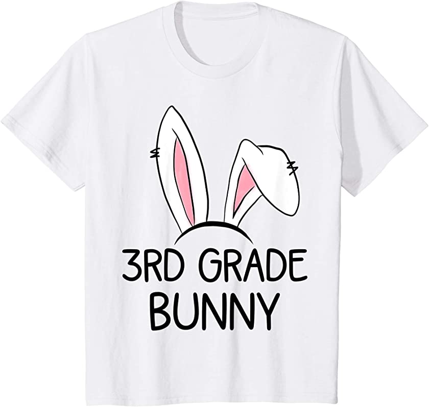 Kids 3rd Grade Bunny Funny Easter Bunny Graphic for Third Grader T-Shirt