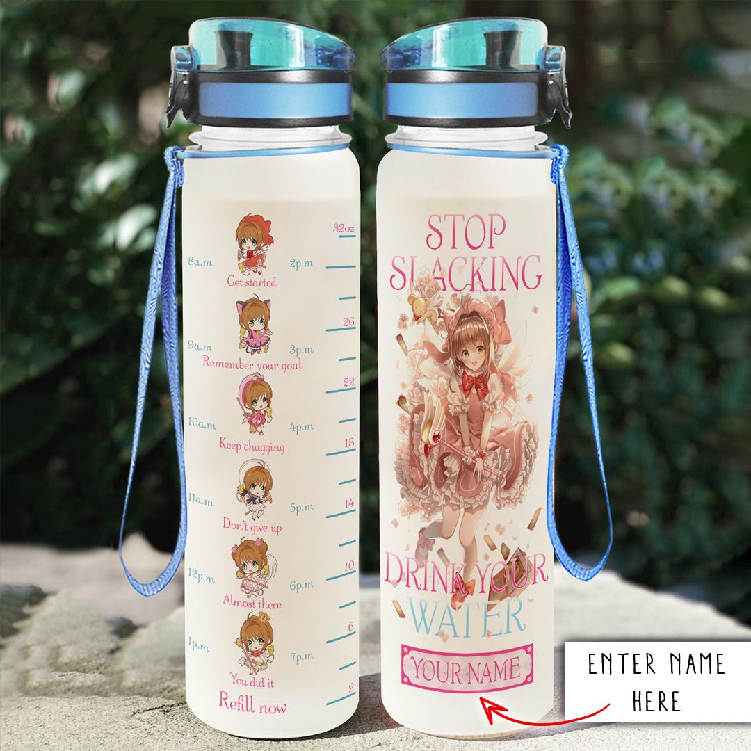 Cardcaptor Sakura Custom Name Water Tracker Bottle