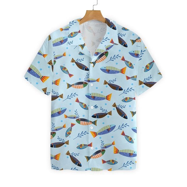 Fish Pattern Hawaii Shirt For Men Women Adult Ha19056