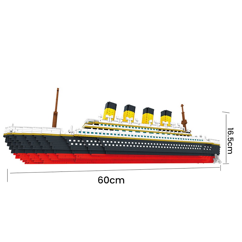 3800pcs Titanic 3D Micro Building Blocks Bricks Big Cruise Ship Boat DIY Mini Diamond Blocks Bricks Educational Toy for Children alx