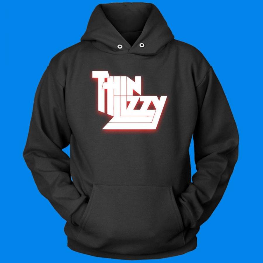 Thin Lizzy Rock Band Classic Logo Men’S Hoodie T-Shirt