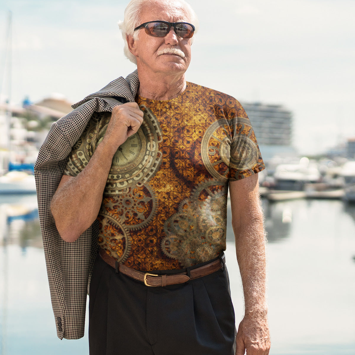 Steampunk Bronze Clock Tee