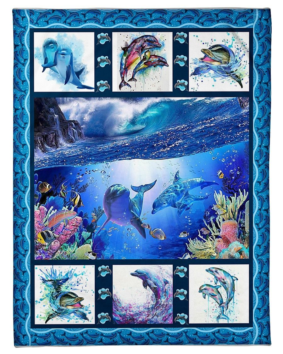 Funny Dolphin Under The Sea Blanket