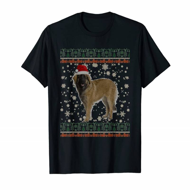 Ugly Christmas Leonberger Dog Xmas Merry Christmas Gifts T-shirt