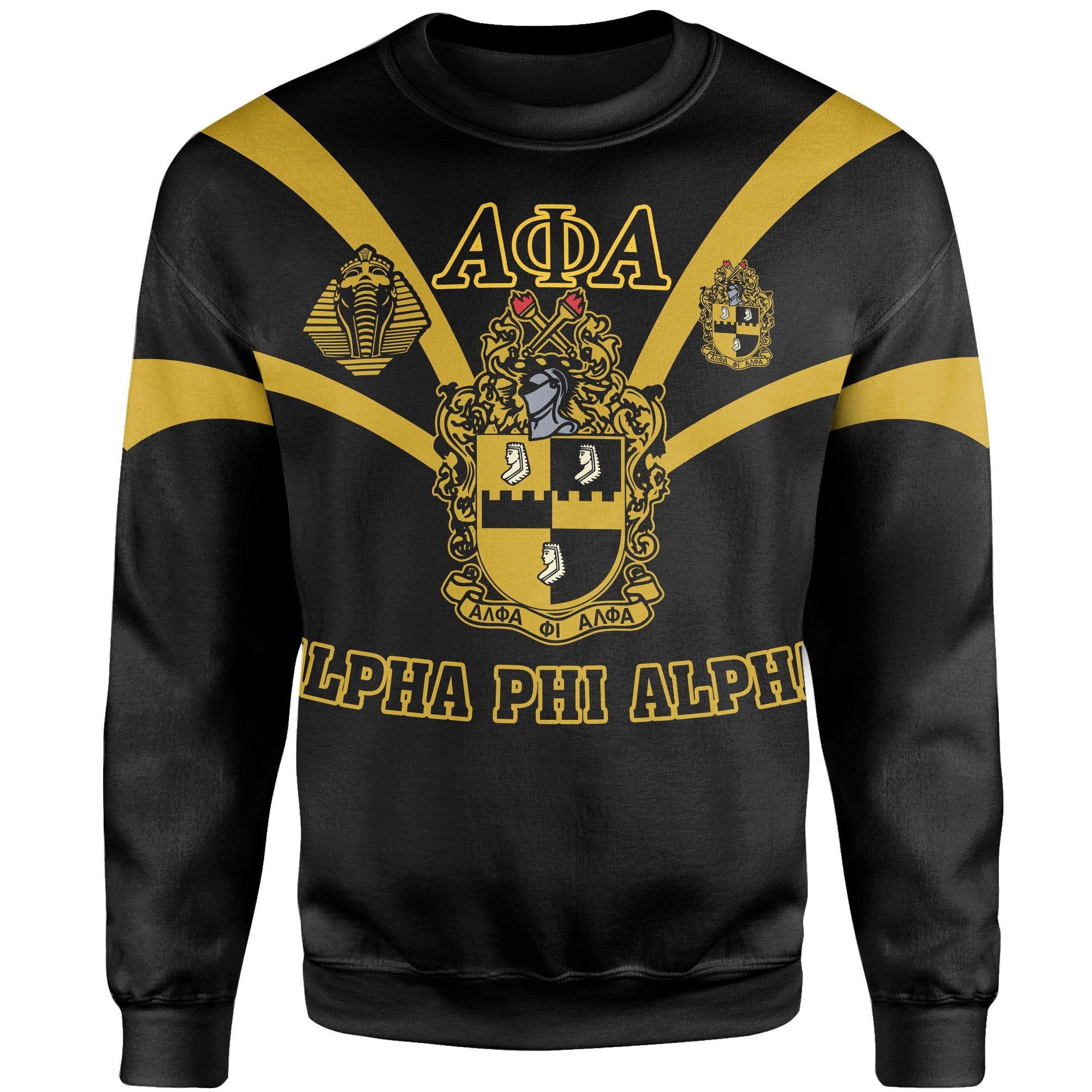 Fraternity Sweatshirt – Crewneck Sweatshirt Alpha Phi Alpha Tusk Style