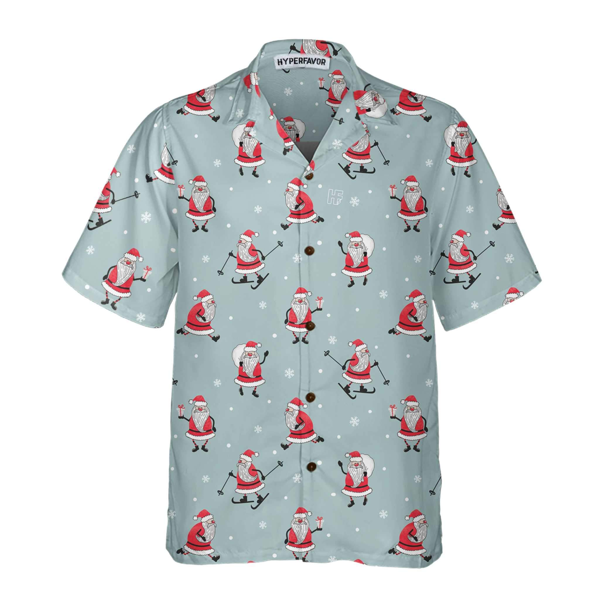 Funny Santa Claus Christmas Shirt For Hawaii Ha9212