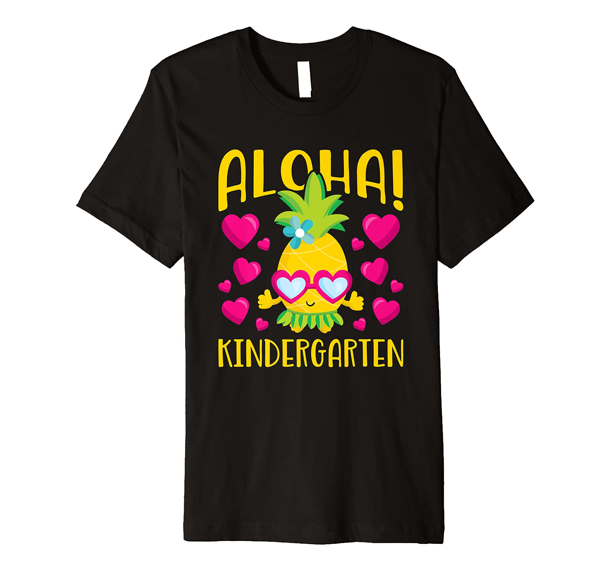 Aloha Kindergarten Cute Pineapple Student Teacher Premium T-Shirt